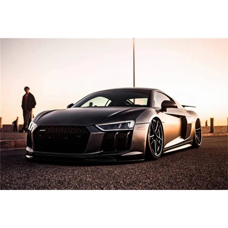 40% VRS Style Carbon Fiber  B Grade Front Lip Accessories Body Kit  for R8